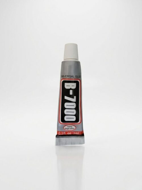 Tube de colle B-7000 Repar Simili 3ml transparente et flexible pour simili-cuir.