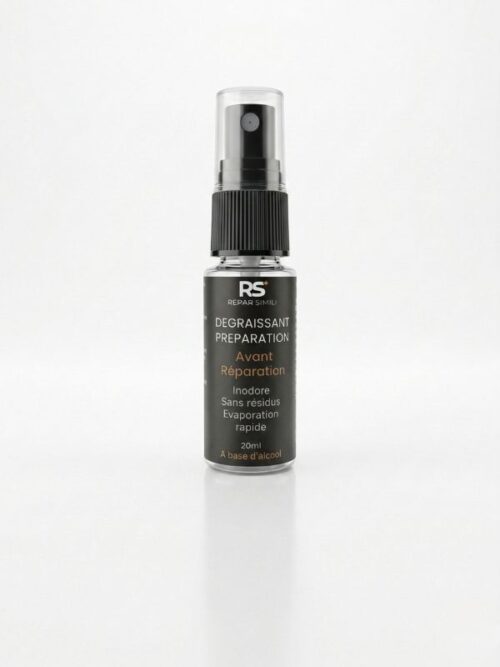 Flacon spray dégraissant préparation 20ml Repar Simili pour réparation simili-cuir et cuir.